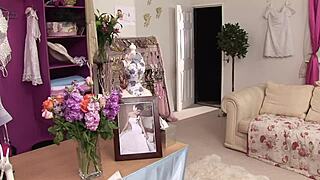 Step-mom leads pre-wedding threesome delight