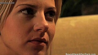 Collared and chained lesbian BDSM slave