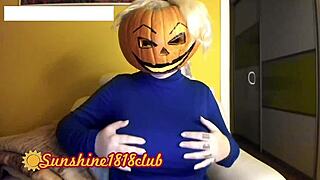 happy halloween pervs, big boobs in pumpkin cam on 10/31