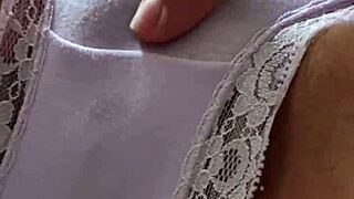 Big panties and creamy finish