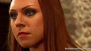 Lesbian BDSM with femdom and hardcore sex with spanking and whipping