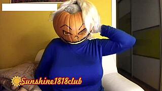 Selamat Halloween perverts, tetek besar pumpkin cam 31/10