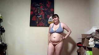 Pantsless workout with vibrator buzz