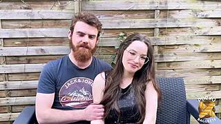 Katerina, petite brunette, craves wild group sex action!