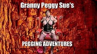 Granny Peggy Sue sucks cock like a vamp! What a cum swallower!