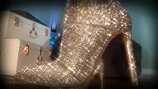 Mesmerize Her Slave with Sparkle Boots and Dominate Every Move!