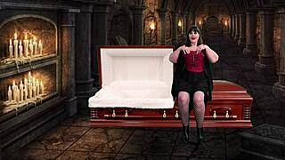 Granny Peggy Sue sucks cock like a vamp! What a cum swallower!