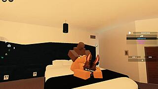 This wild whore got blacked deep in a Roblox fantasy scene