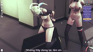 Asian cutie gets naughty and shows her skills