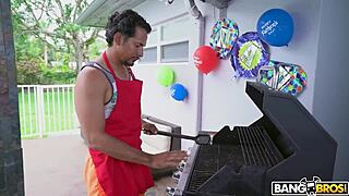 bangbros - gianna dior shocks stepdad on father's day, i'm naked and ready to suck your cock!