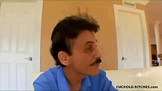 wife turns old husband into cuckold bitch in pov