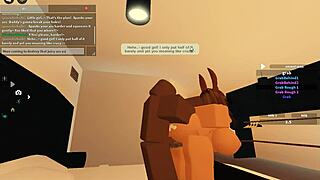 Esta puta salvaje se pone negra profunda en escena de fantasía Roblox.