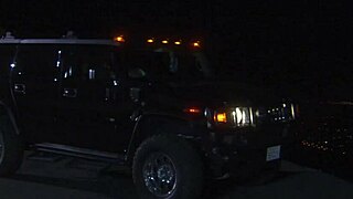 a stunning milf gets drilled outdoor under the night sky