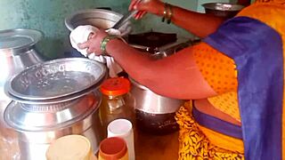 Desi Bhabhi Cooks Up Steamy Sex in Kitchen