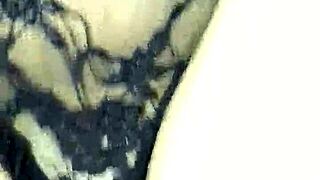 Beautiful girlfriend’s sexy lingerie and hot buttplug action