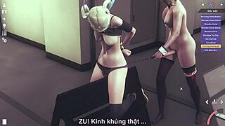 Asian cutie gets naughty and shows her skills
