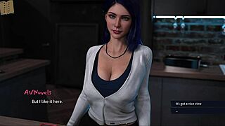 Summer heat ignites with curvy cutie in a stunning 3D outfit display