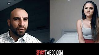 Horny Stepdaughter's Naughty Video Call with Stepdad Sparks Forbidden Desire