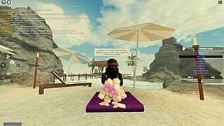 Plavolasa mlada 18+ nagnjena za divji doggystyle v roblox porn klipu