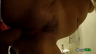Big ass babe gets fucked in the bathroom during a Sexydea casting