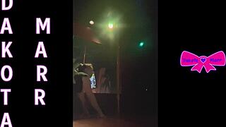 Dakota Marr strips and teases on pole in Nebraska club