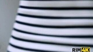 rim4k girl caught man jerking to vr porn! gave rimming instead!