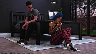 Being a Dik 152 - Busty Brunette Caught in Shower with Hairy Pussy Surprise