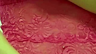 Young woman with big boobs masturbates and achieves orgasm