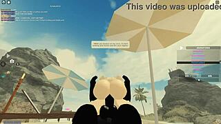 Blonde teen bent over for wild doggystyle in roblox porn clip