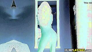 Latina woman dancing with big ass