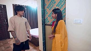 Hot Indian sister exposes her small breasts to her stepbrother