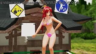 i’m lovin’ this naked girl dancin’ with big tits outdoors!