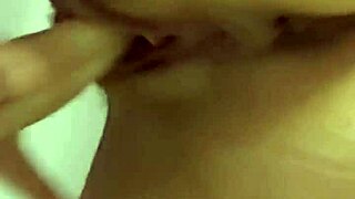 Young woman with big boobs masturbates and achieves orgasm