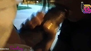 Puta Gostosa Sucks Huge Black Cock and Fucks Hard Outdoors