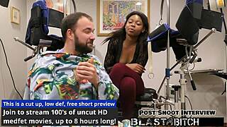 Minnie Rose receives blowjob and face fucking, pussy spread, cum blast in POV.