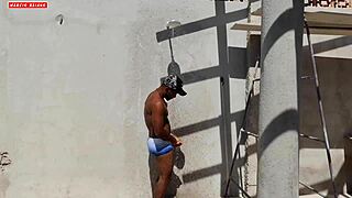 this brazilian slut couldn’t resist and took my whole sausage in her ass