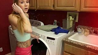 stepbro contrasts monster cock with gracie's deepthroat skills