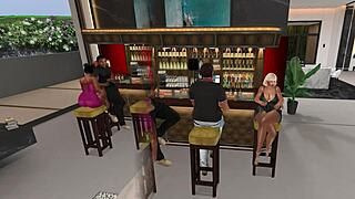 swingers couple group having fun together