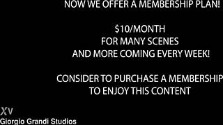 Candy Scott takes 6on1 rough anal with deep balls action.