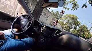 pulled my dick out, showed the redhead, and asked for directions