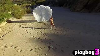 blonde olivia preston loves stripping outdoors to flaunt her petite hot body.