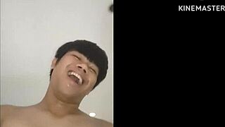 Thai sweaty guy pounds mature Asian brunette hard in close-up bedroom action