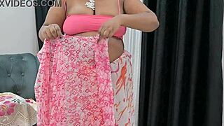 Indian bhabhi teasing, wanna see my hot boobs up close tonight?