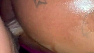 Big black cock cums inside my ass in this amateur video