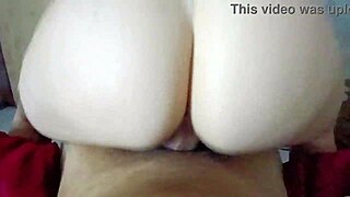 Reverse cowgirl with a big-ass Brazilian redhead doing amateur anal
