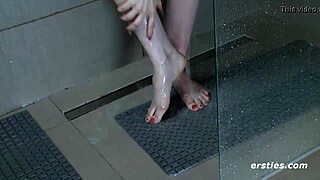 Sensual shower massage with Claudia