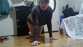 40 Minute Workout Challenge Turns Into Naked Yoga Session