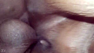 Balls slapping big black clit hard