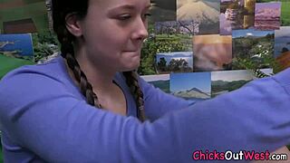 real aussie plugs her butt with toys for hairy masturbation