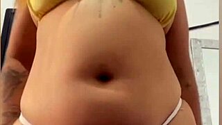 putinha can't stop touching herself in wild solo flashing session till she finishes